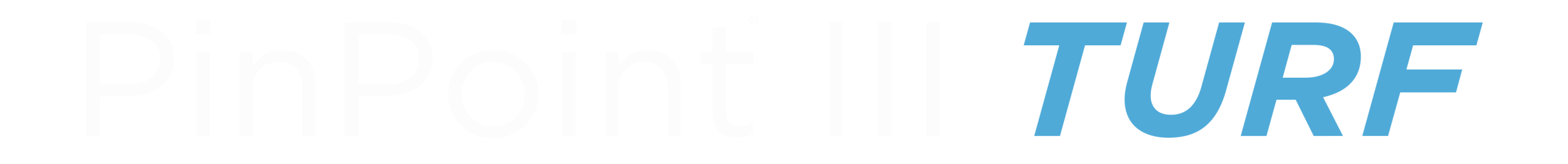 PinPoint III Turf Logo White